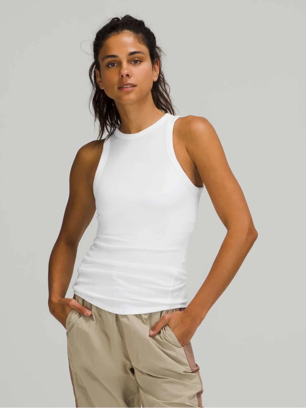 Lululemon Hold Tight Crewneck Tank Top White size 8